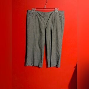 Larry Levine Stretch Charcoal Culottes - Size 12